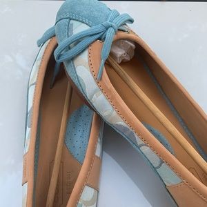 Coach ballet flats. Size 9. Worn once.